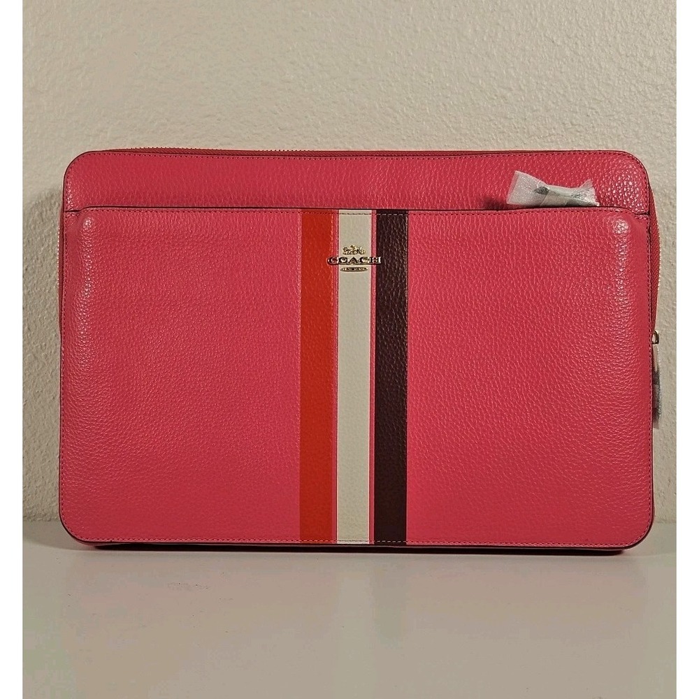 Coach Laptop Sleeve Pink Retro  C4544 Chic Gorgeous Fits 13in Lap Top New
